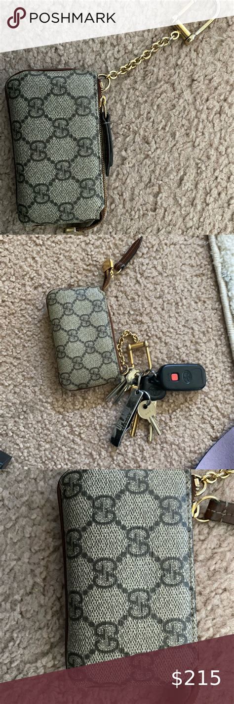 gucci key holder wallet|gucci coin pouch keychain.